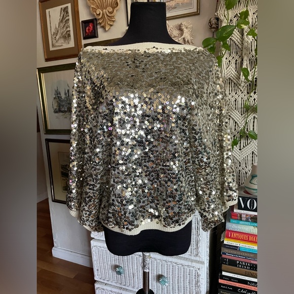 Rachel Zoe sequins top - Picture 1 of 7
